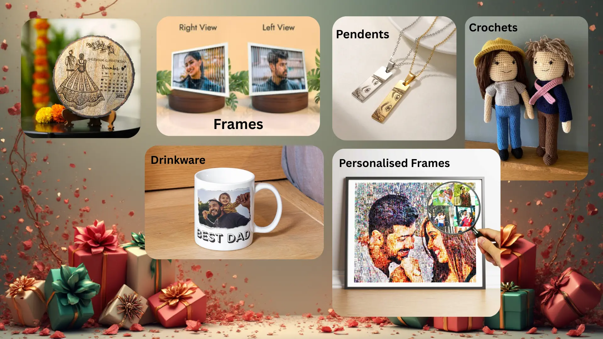 Handmade physical gifts and deliveries